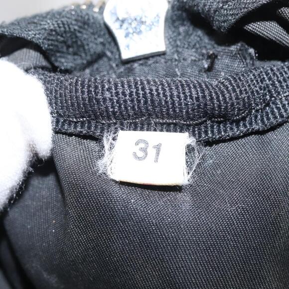 PRADA Hand Bag Nylon Black Silver Auth 153944 - Picture 11 of 16